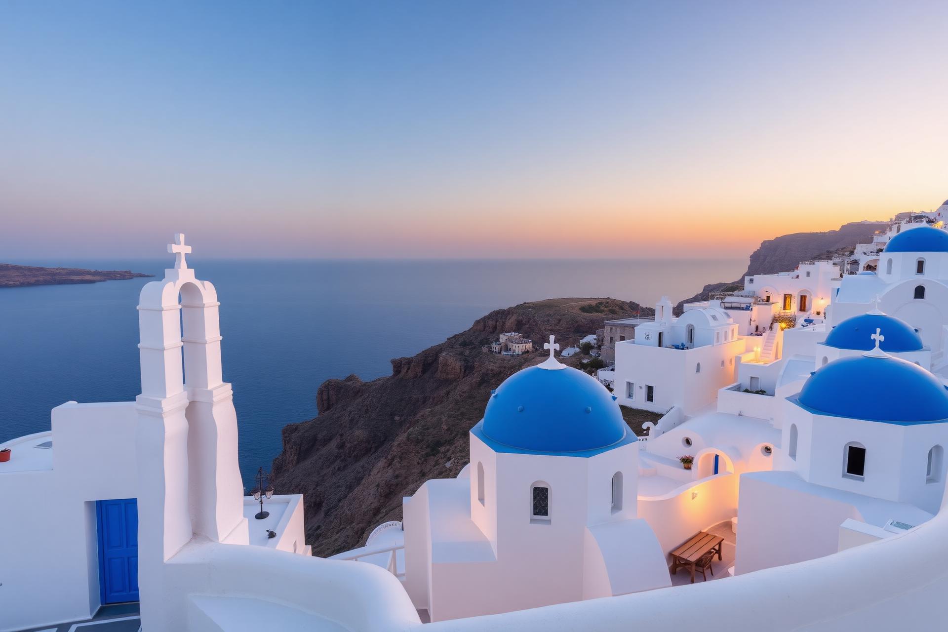 Atardecer en Santorini, Europa